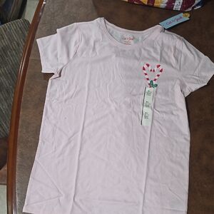 Cat & Jack Light Pink Heart Kids T-Shirt Size 14/16 NWT